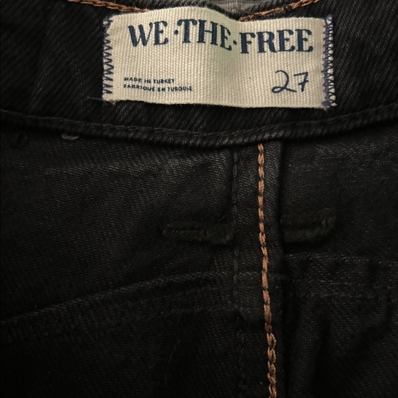 Free People We The Free Good Luck Barrel Jeans Black - Picture 7 of 13